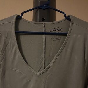 Torrid Gray Super Soft V-Neck Top